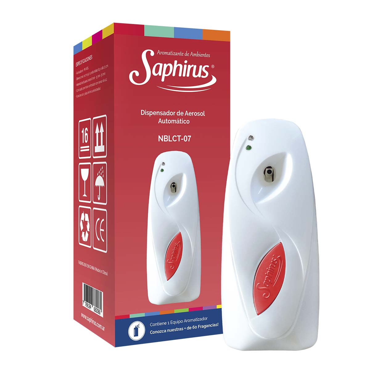 Aromatizador Automatico con Toque SAPHIRUS
