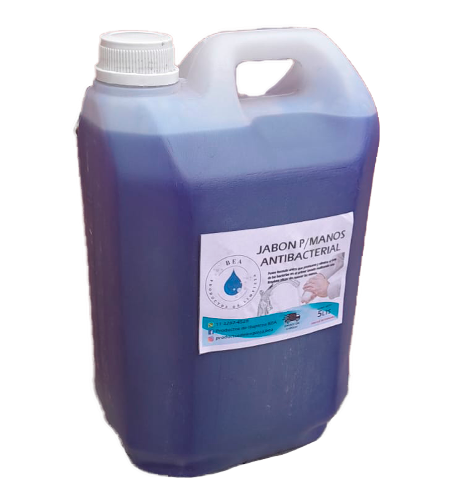 Bidón de Jabón para manos Antibacterial 5 Litros