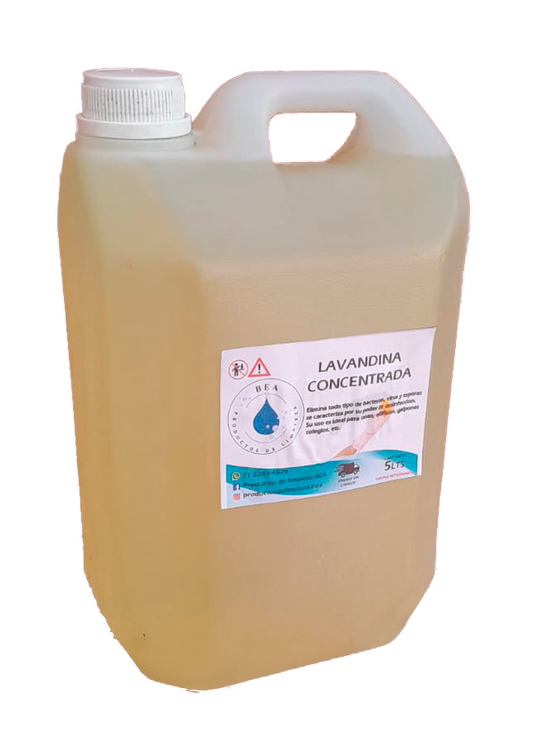 Bidón de Lavandina 5 Litros.