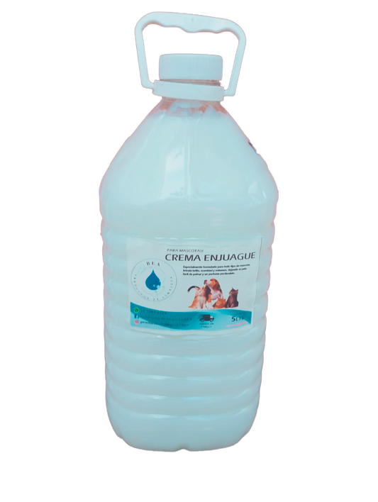 Bidon de Crema de Enjuague para Mascotas 5 Litros