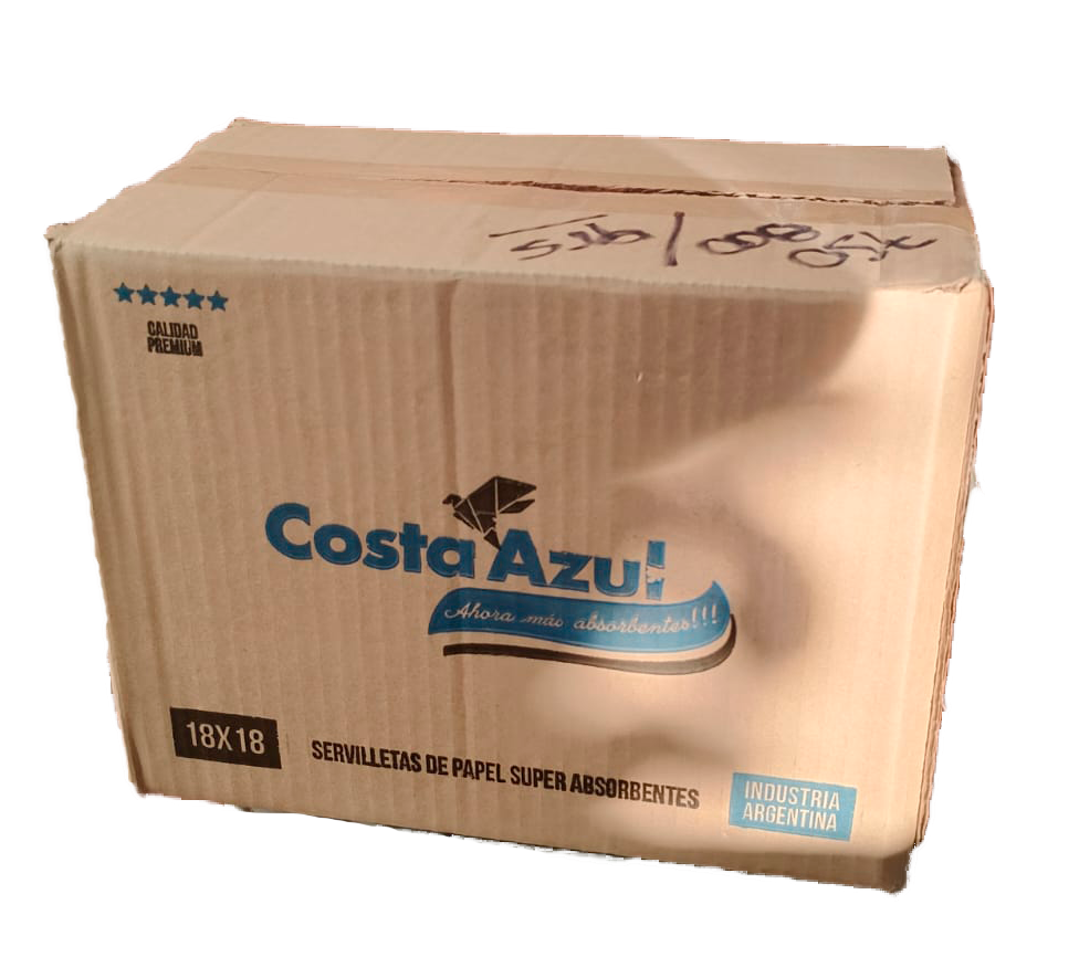 Caja de Servilletas Linea Azul