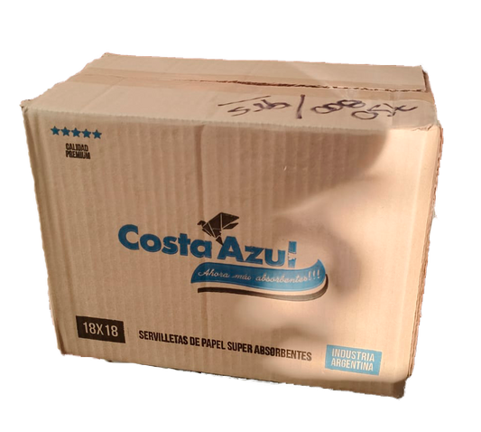 Caja de Servilletas Linea Azul