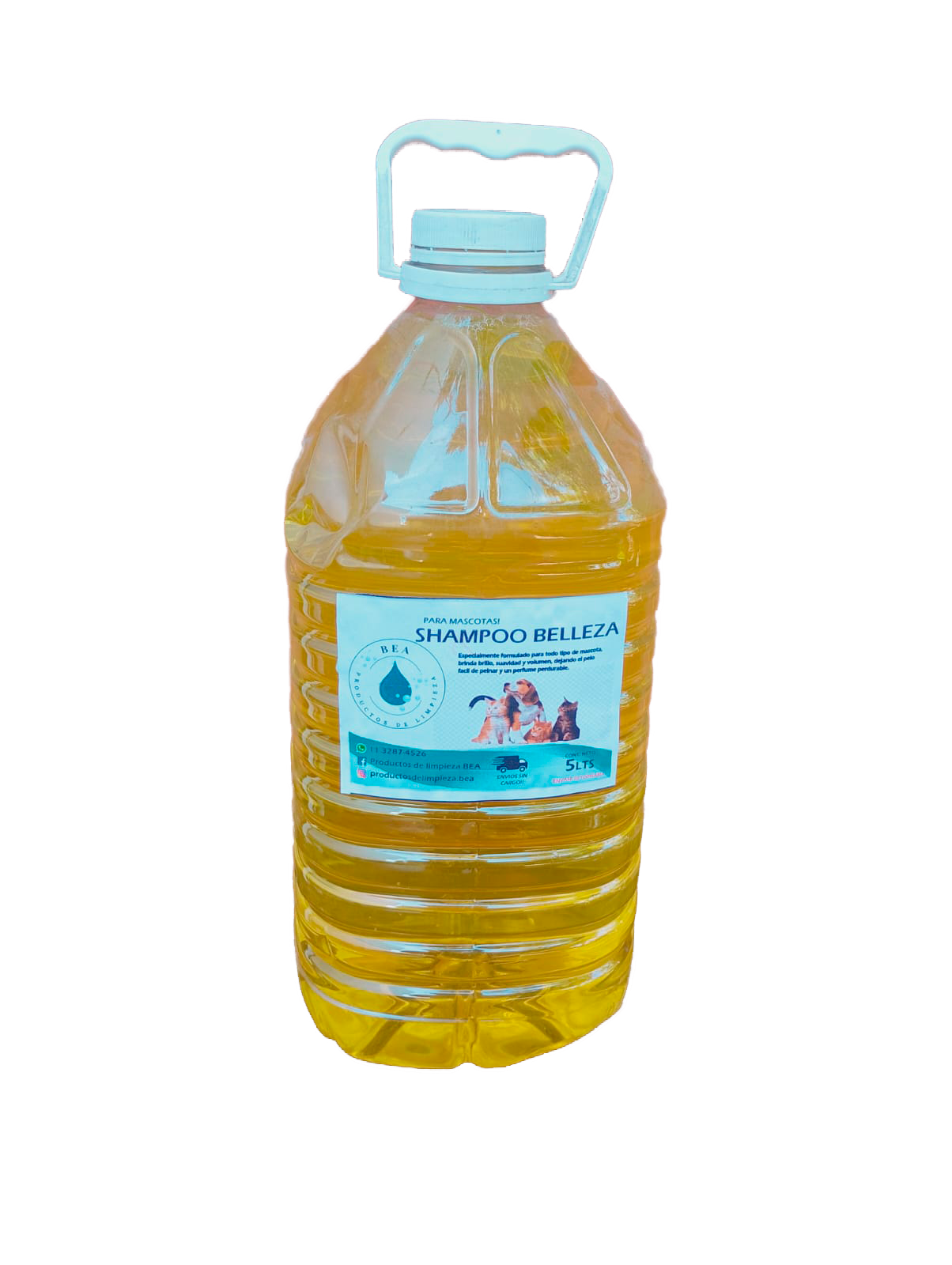 Bidon de Shampoo para Mascotas Colonia 5 Litros