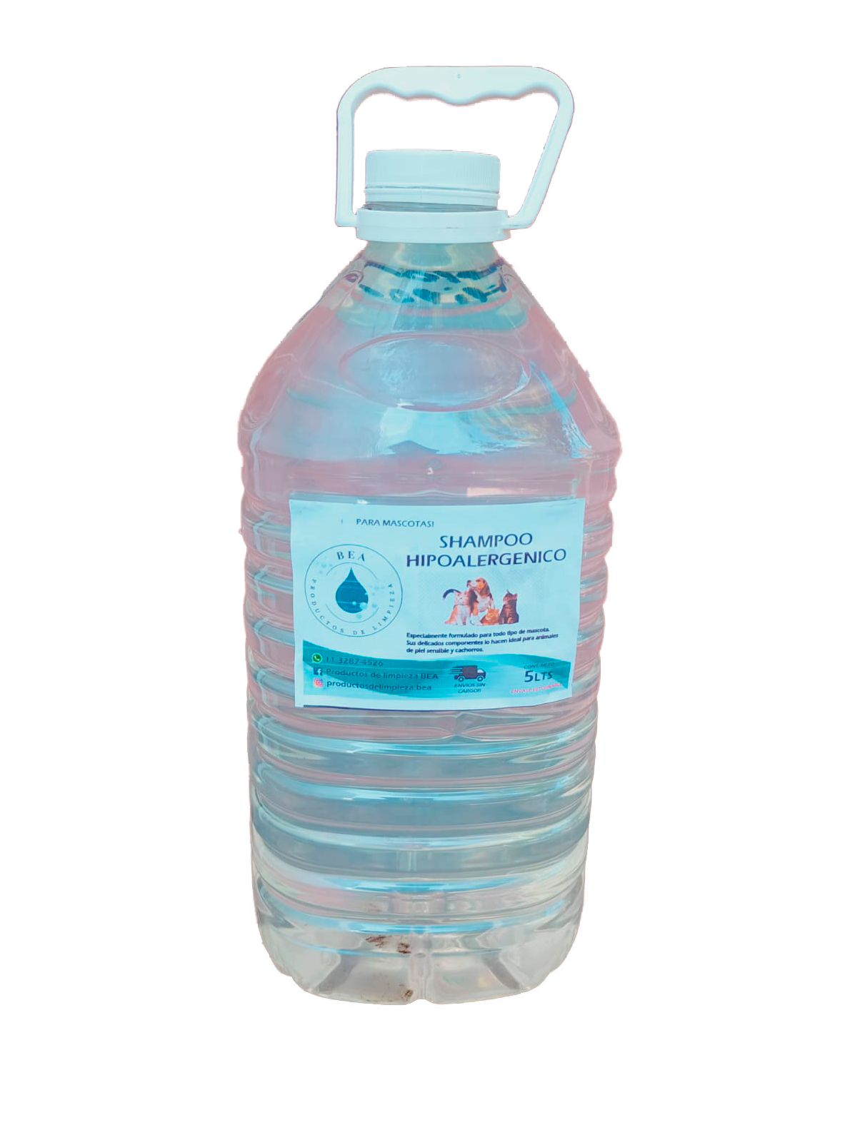 Bidon de Shampoo para Mascotas Hipoalergenico 5 Litros