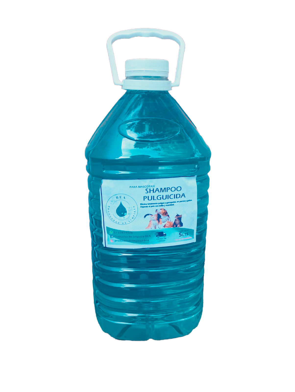 Bidon de Shampoo para Mascotas Pulguicida 5 Litros
