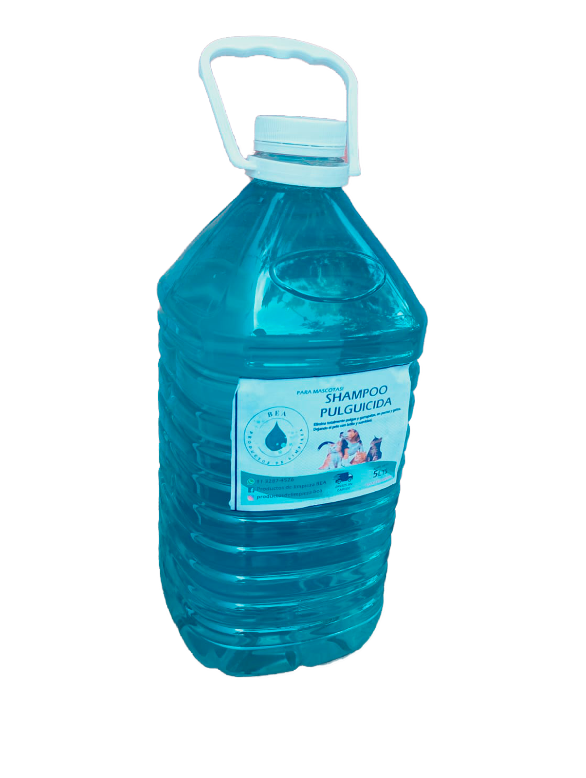 Bidon de Shampoo para Mascotas Pulguicida 5 Litros