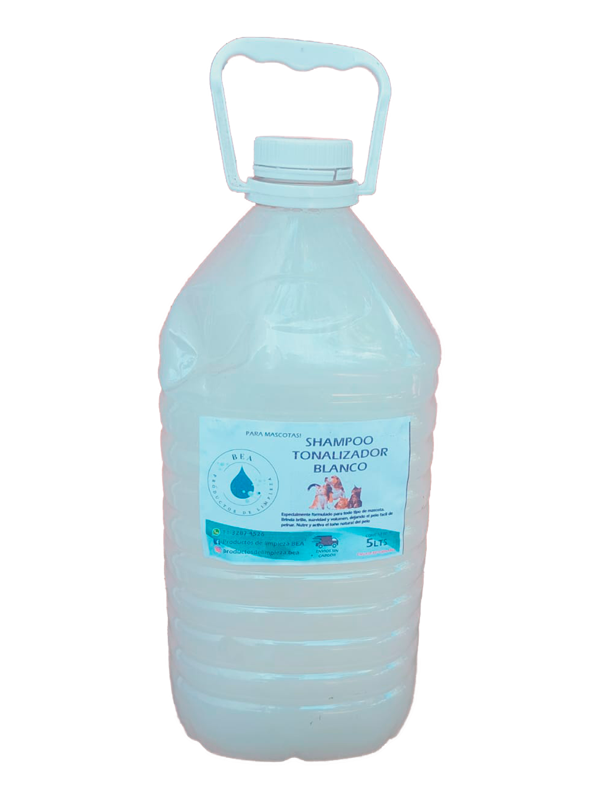Bidon de Shampoo para Mascotas Tonalizador 5 Litros