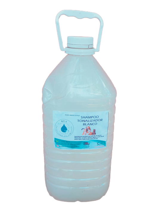 Bidon de Shampoo para Mascotas Tonalizador 5 Litros