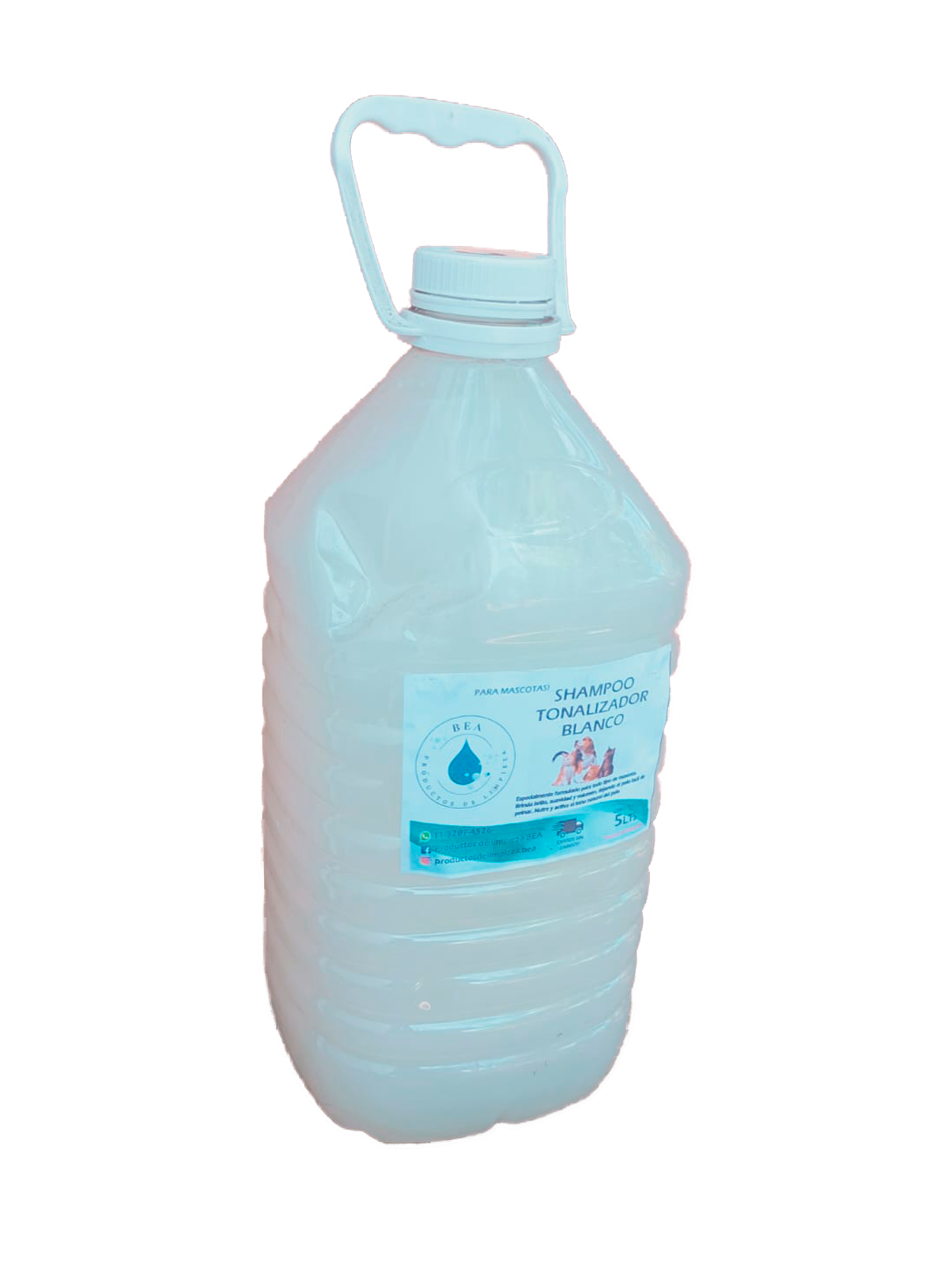 Bidon de Shampoo para Mascotas Tonalizador 5 Litros