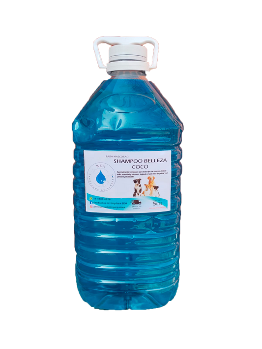 Bidon de Shampoo para Mascotas Coco 5 Litros