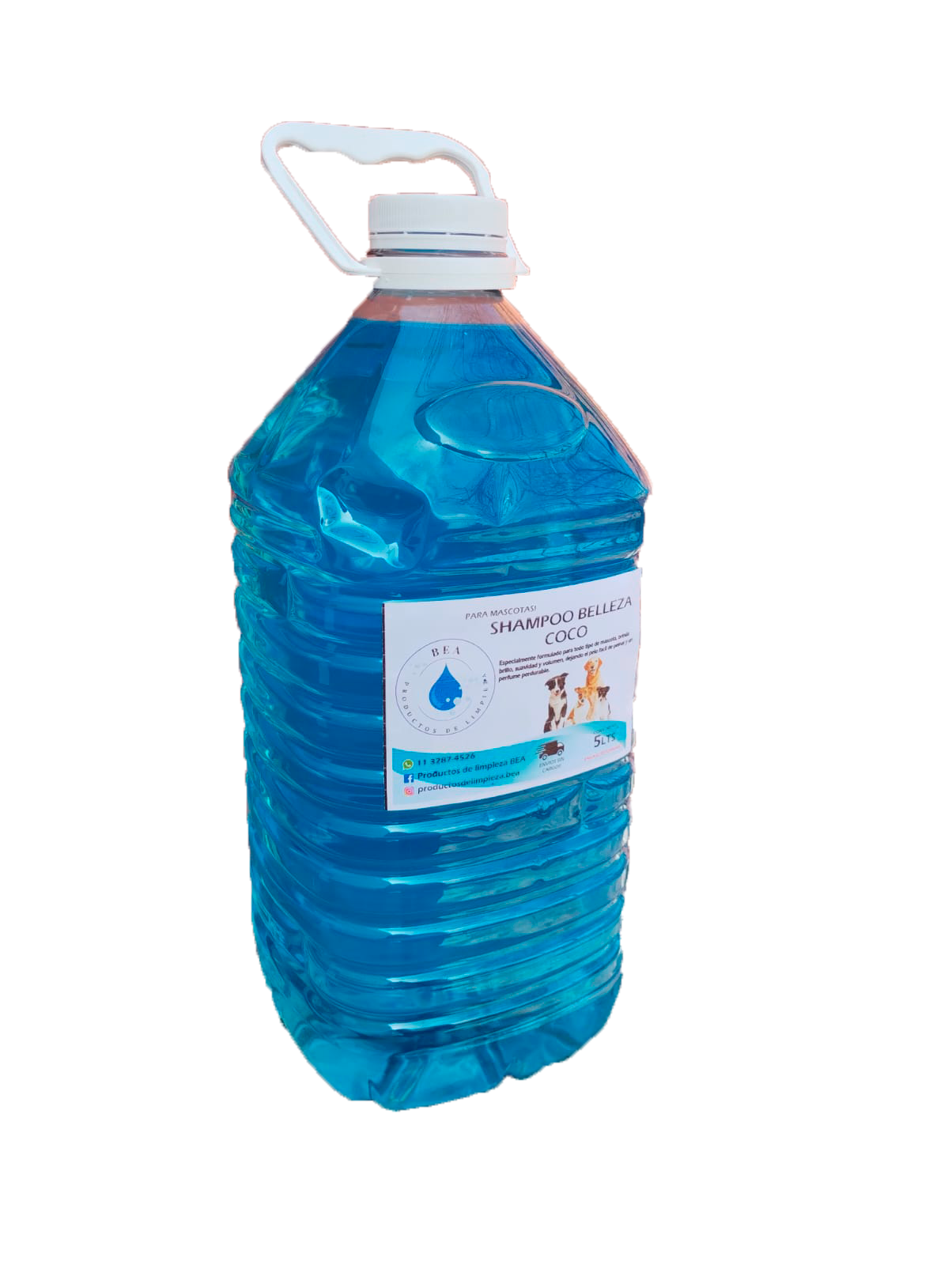 Bidon de Shampoo para Mascotas Coco 5 Litros