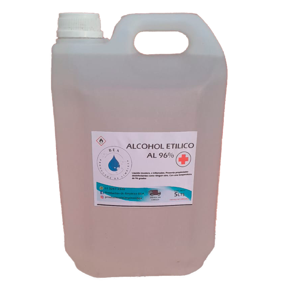 Bidón de Alcohol Etilico al 96% 5 Litros