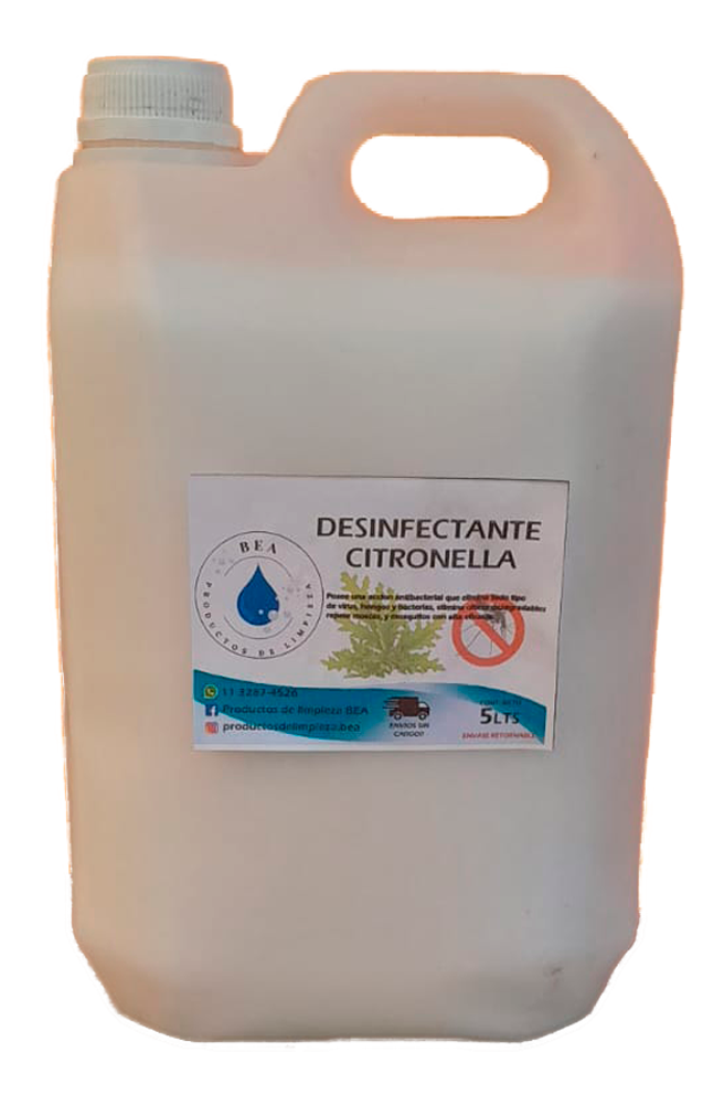 Bidón de Desinfectante Citronella 5 Litros