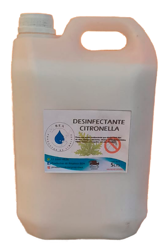 Bidón de Desinfectante Citronella 5 Litros