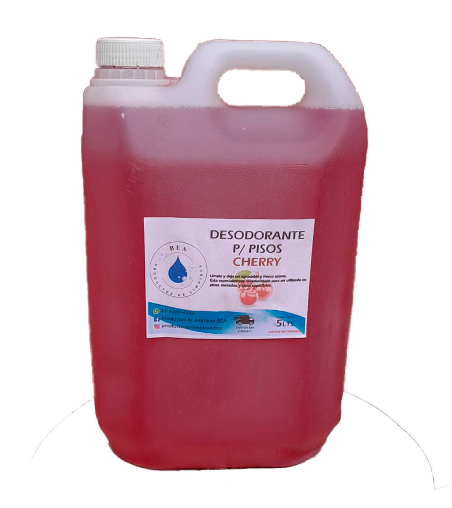 Bidón de Desodorante para pisos Cherry 5 Litros