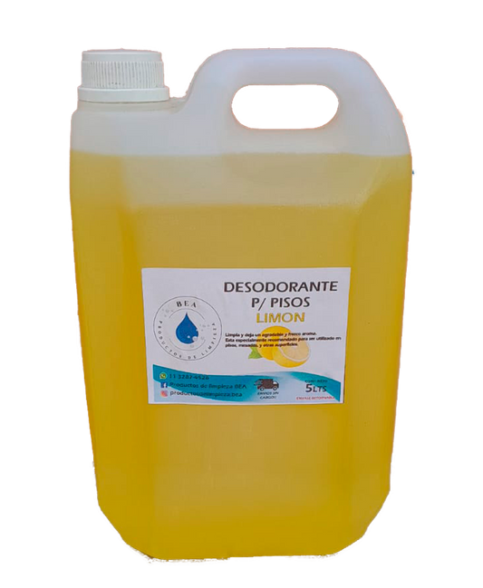 Bidón de Desodorante para pisos Limón 5 Litros