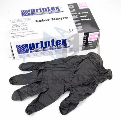 Guantes de Nitrilo Negros (100 Unidades)