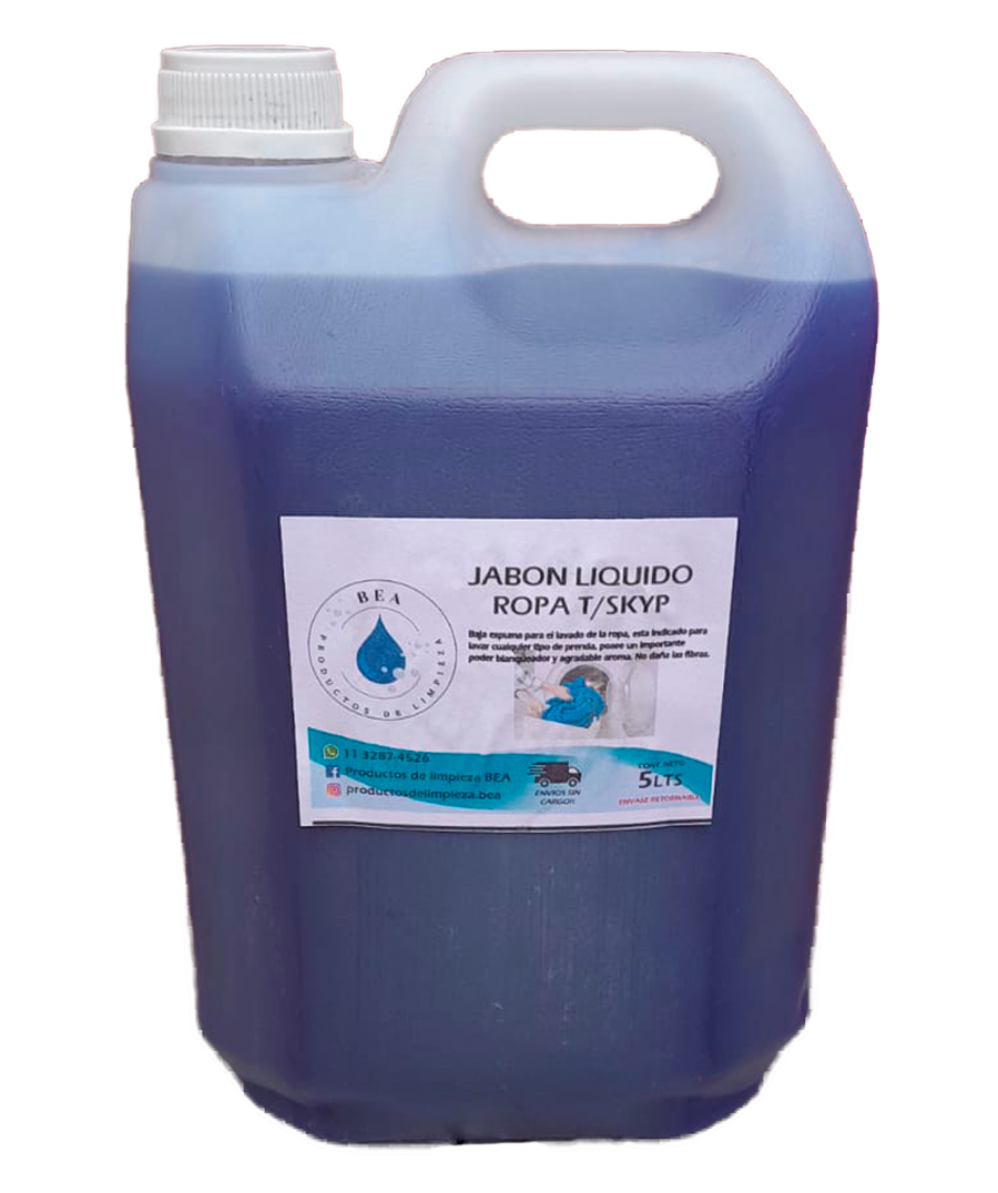 Bidón de Jabón Líquido para ropa T/ SKYP 5 Litros
