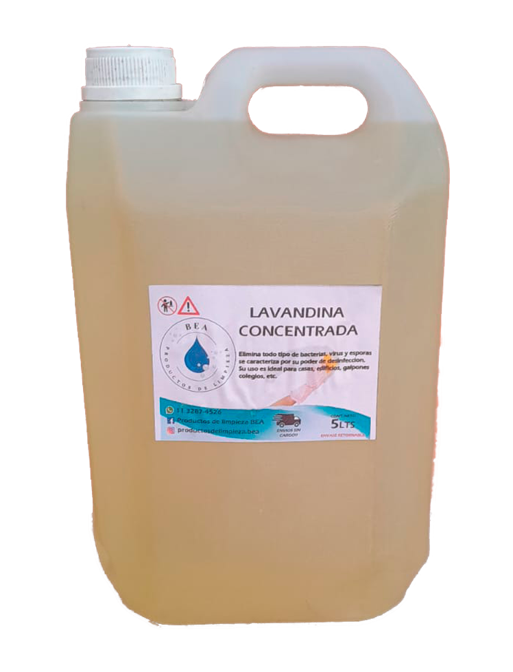 Bidón de Lavandina 5 Litros.