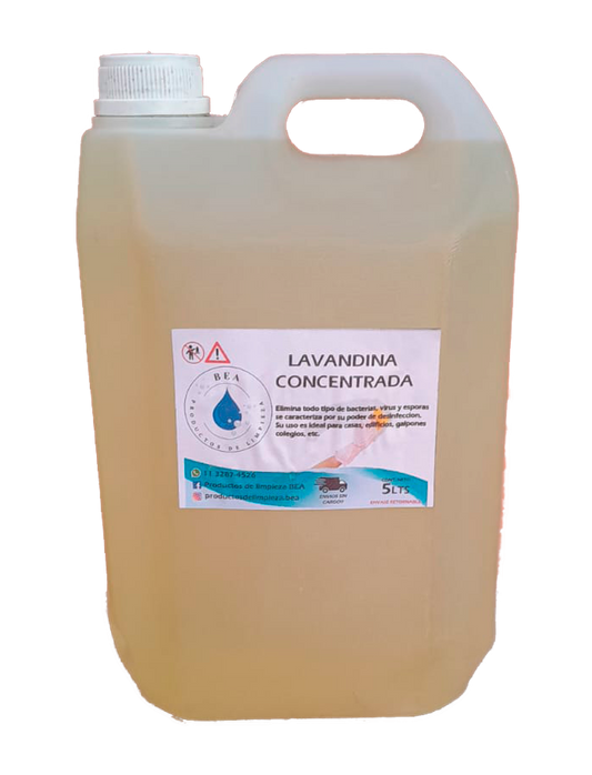 Bidón de Lavandina 5 Litros.
