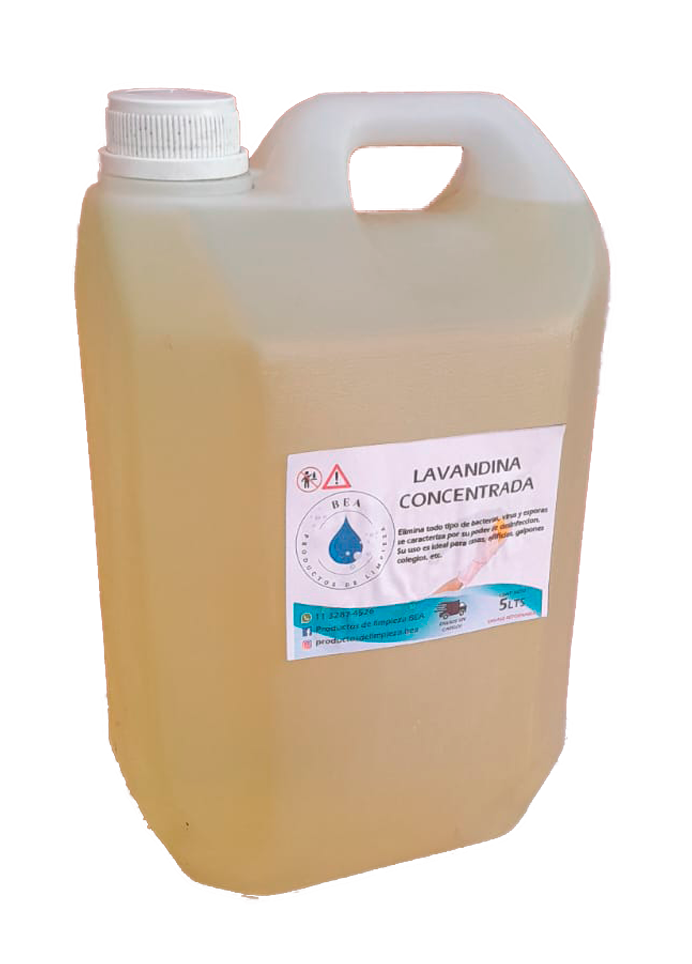 Bidón de Lavandina 5 Litros.