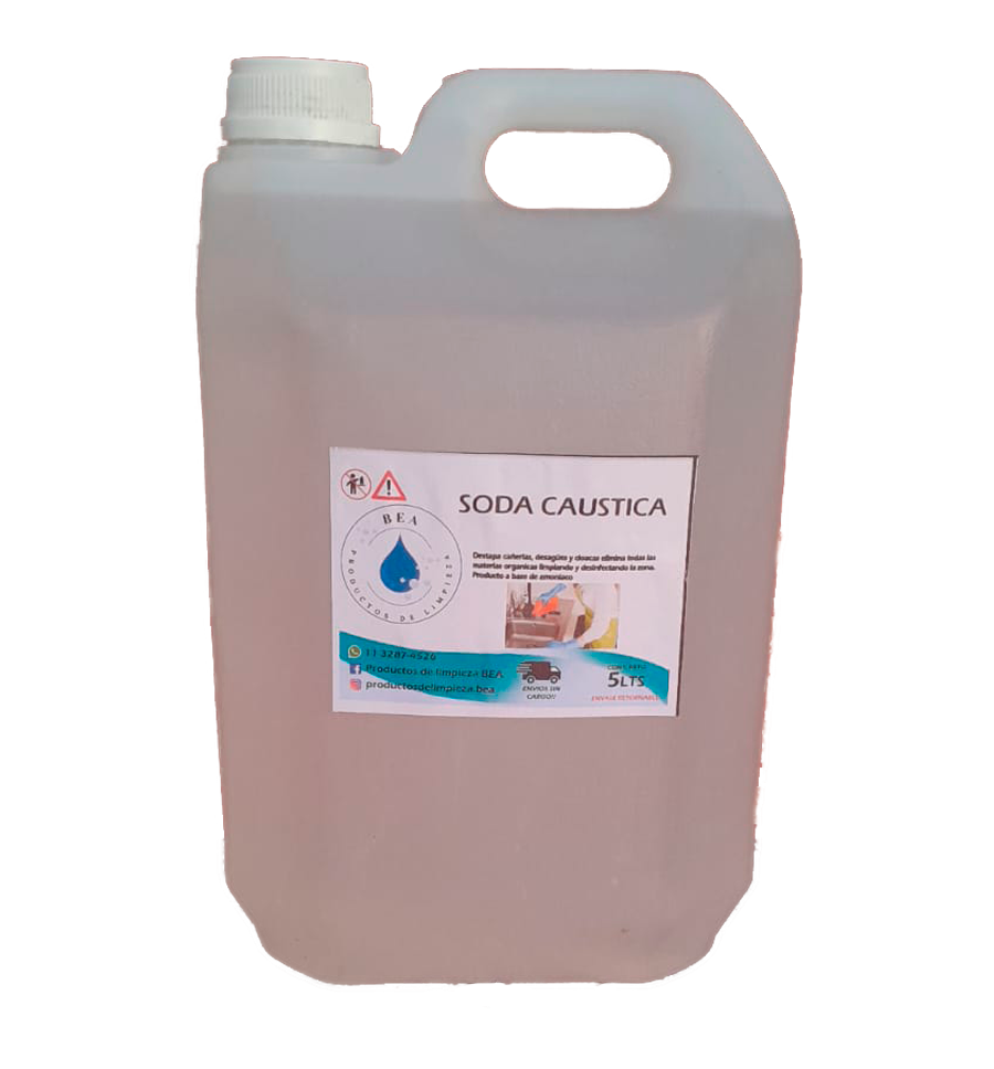 Bidón de Soda Caustica 5 Litros